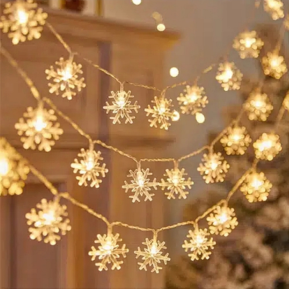 Christmas Snowflake String Lights,